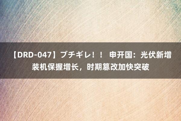 【DRD-047】ブチギレ！！ 申开国：光伏新增装机保握增长，时期篡改加快突破