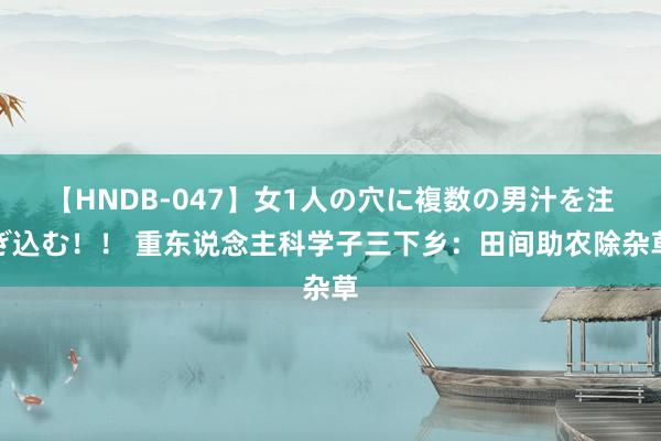 【HNDB-047】女1人の穴に複数の男汁を注ぎ込む！！ 重东说念主科学子三下乡：田间助农除杂草