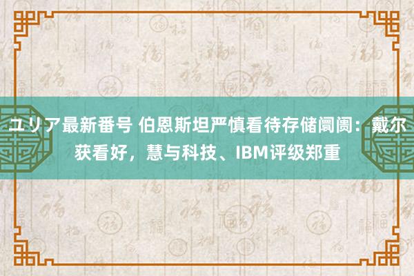 ユリア最新番号 伯恩斯坦严慎看待存储阛阓：戴尔获看好，慧与科技、IBM评级郑重