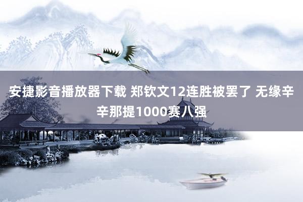 安捷影音播放器下载 郑钦文12连胜被罢了 无缘辛辛那提1000赛八强