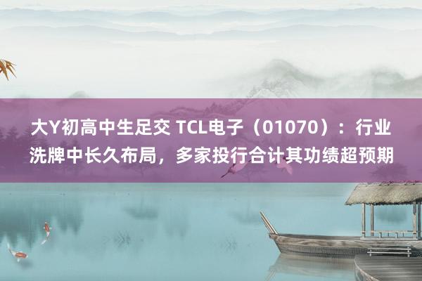 大Y初高中生足交 TCL电子（01070）：行业洗牌中长久布局，多家投行合计其功绩超预期